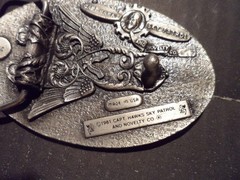 Belt Buckle Biker Western Made in USA All the Way US Stars & Stripes Flag