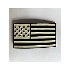 Black And White American Flag USA United States Belt Buckle