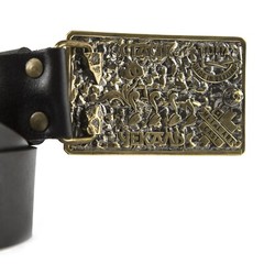 Belt buckle My Land, Ukarainian art, STASIK Lullaby for the enemy brass buckle