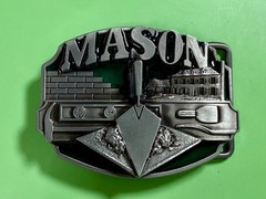 MASON Masonry Brick Laying Construction Work Tools Job Series Belt Buckle