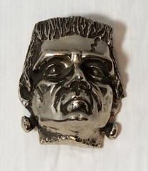 Frankenstein Monster Belt Buckle Boris Karloff Vintage Horror Movie Collectible