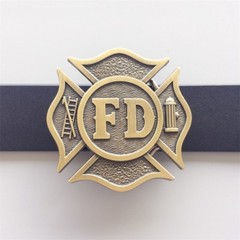 Antique Bronze Fire Fighter Dept Classic Hero Belt Buckle also Stock in the US