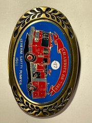 VTG Heritage Chariots of Fire 1983 General Safety Pumper No 17 Brass Belt Buckle