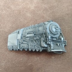 belt buckle 1979 Indiana Metal Craft locomotive train engine