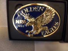 NRA Golden Eagles Belt Buckle in Original box VTG ( YOU CHOOSE ONE )