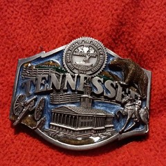 Siskiyou Buckle Co Men&rsquo;s Vintage Western Tennessee State Seal Buckle Q-35 USA