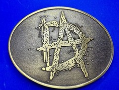 TM & 2016 WWE Wrestler Dean Ambros Lootcrate Exclusive Gold Belt Buckle