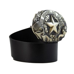 German silver Texas State belt buckle, Texas star, American cowboy, Rodeo buckle