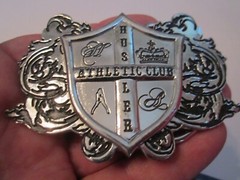VINTAGE HUSTLER ATHLETIC CLUB BELT BUCKLE – GW-17