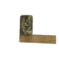 Belt Buckle Vintage 1988 BASS Bass Anglers Sportsman Society Brass USA Made