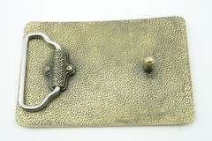 Blank Rectangle Bronze Plated Finish Metal Belt Buckle