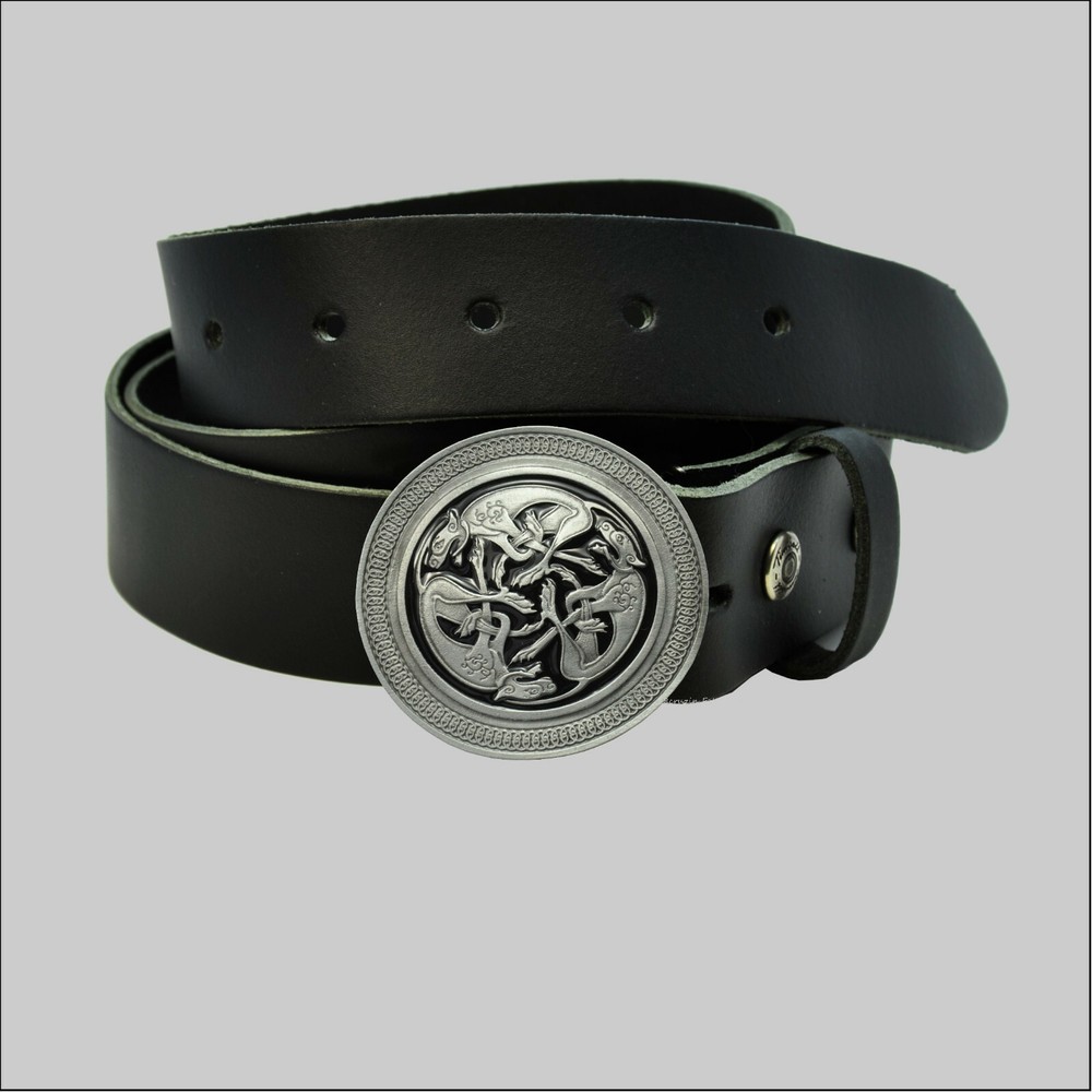 Celtic Design Celtic Dogs Belt Buckle Ornament Shield Dogs Belt Buckle *314