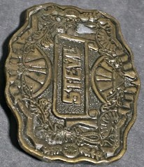 1970s Oden Inc. Brass/Bronze « Steve » Belt Buckle Personalized Name