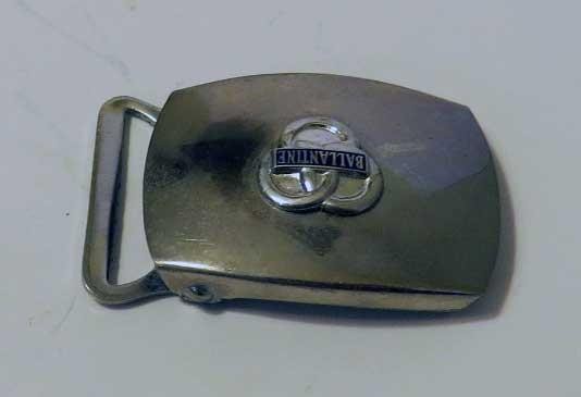 Scarce 1950s–60s BALLANTINE Beer Belt Buckle Company Driver Issue