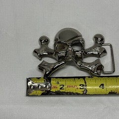Skull and Crossbones Pirate Belt Buckle