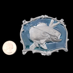 Bass Fishing Underwater Hook Lure Fisherman Belt Buckle