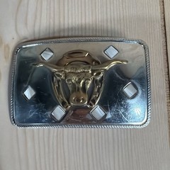 Bull Ride Rodeo Long Huge Big Cowboy Texas Western Steer Head Belt Buckle