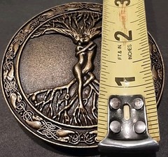 Motorcycle Belt Buckle Tree Of Life Marriage USA Christian Metal Collector