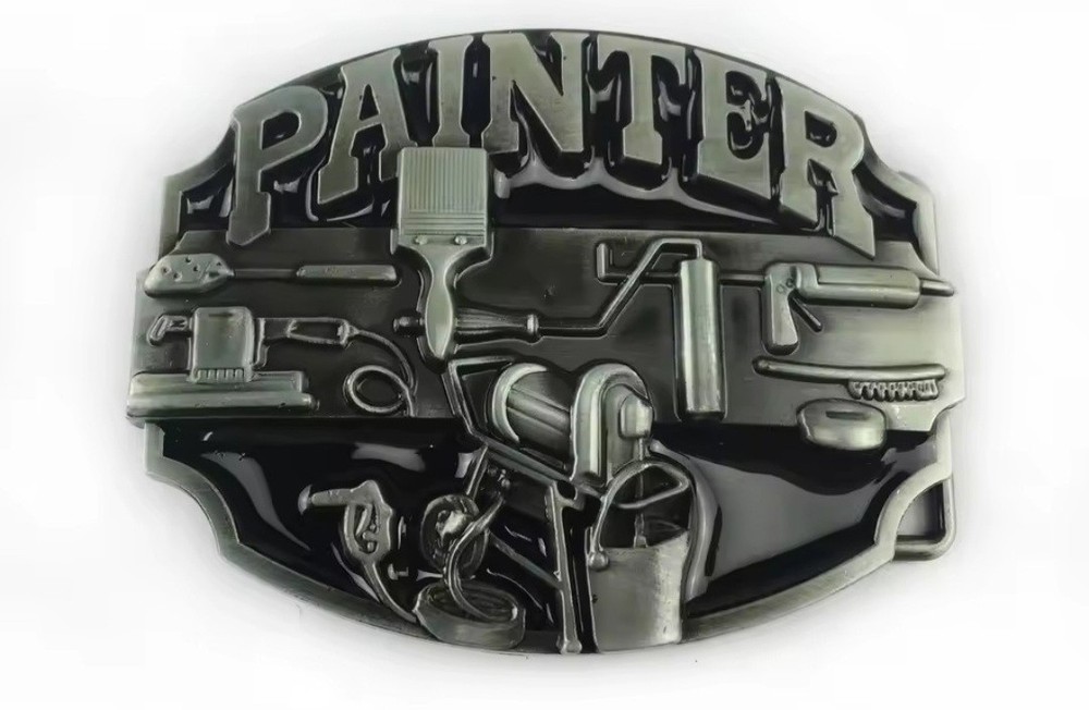 New painter paint painting tools brush men women belt buckle
