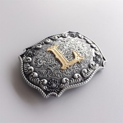 Western Initial Letter L Belt Buckle Gurtelschnalle also Stock in US