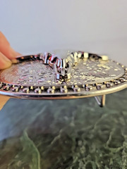 Vintage Western Longhorn Bull Cow Skull Belt Buckle – Silver Chrome Rodeo Cowboy