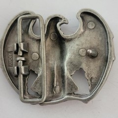 Vintage 1970&rsquo;s- 1980&rsquo;s Majestic Eagle Pewter Belt Buckle 2.5×2