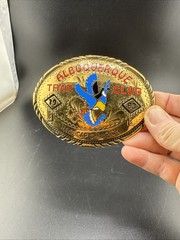 Vintage 1998 Handcrafted USA Albuquerque Handicapped Belt Buckle