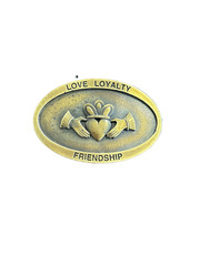 Irish Claddaugh FRIENDSHIP LOVE LOYALTY Symbol Buckles of Ireland 3D Belt Buckle