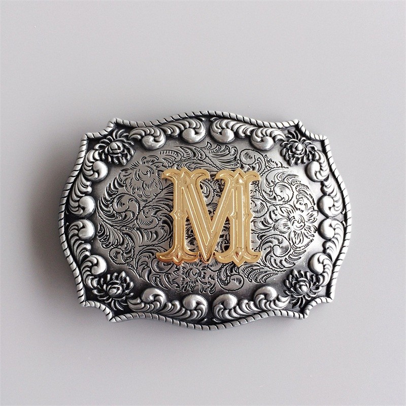 Western Initial Letter M Belt Buckle Gurtelschnalle also Stock in US