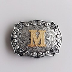 Western Initial Letter M Belt Buckle Gurtelschnalle also Stock in US