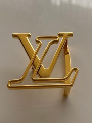 Louis Vuitton 40mm LV Gold Polished Belt Buckle