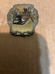 Used Metal Alloy Belt Buckle Majestic Moose Raintree Buckle & Jewelry