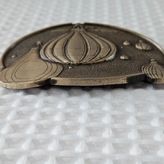 Vintage Belt Buckle Hot Air Balloon Award Design Metals Solid Brass Never Used
