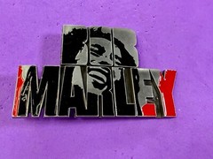BOB MARLEY Block Letters Jamaica Iconic Reggae Music Artist Reggae Belt Buckle