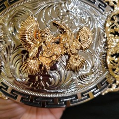 Fighting Roosters Belt Buckle Western Rodeo Silver Rosetone Oval Cowboy Fashi