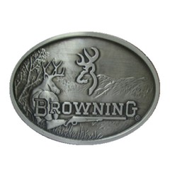 Browning Belt Buckle Western Cowboy Cowgirl Native American Hunting (BRN-02-S)