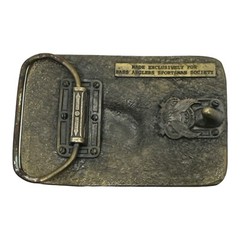 Belt Buckle Vintage 1988 BASS Bass Anglers Sportsman Society Brass USA Made