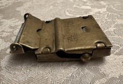 Solid Brass Autogrip Belt Buckle for Men, Brown, Made in USA & Japan, MPN 11-121