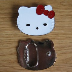 Hello Kitty cartoon belt buckle