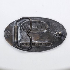 Vintage 1974 Wild Turkey Bergamot Brass Works Austin Nichols Bourbon Belt Buckle