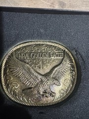 NRA Golden Eagles Belt Buckle Limited Edition National Rifle Association USA