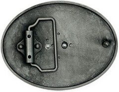 I&rsquo;d Rather be Hunting Rifles Hunter Black Enameled Belt Buckle