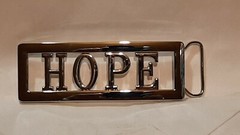 HOPE Custom Personalized Name Belt Buckle -Put your name or word on Buckle