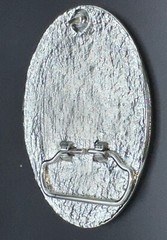 Buck Deer Belt Buckle Unbranded Two Tone Laser Cut Wood in Silver Tone Frame