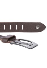 Redbridge men&rsquo;s belt leather belt 100% real leather premium belt brown-1 Brown-1