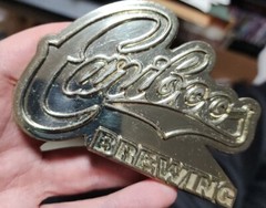 VTG Cariboo Beer Brewing Belt Buckle – CHROME RARE, Pre Owned, Canadian Seller