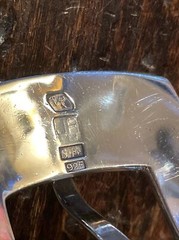 James Reid Ltd Sterling Silver Silver Belt Buckle 31-32-1.25-1”JR🦬✅