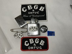 CBGB & OMFUG Lighter Patches Button Pin Lot Vintage Punk
