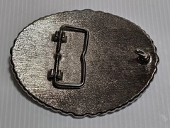 MONTANA SILVERSMITHS Tri Color Cowboy UP & Tri Color Horse & Ruby BUCKLES