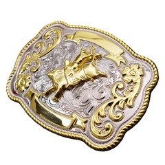 1-4Pc Rock Bull Ride Long Huge Rodeo Big Cowboy Texas Western Shine Belt Buckle